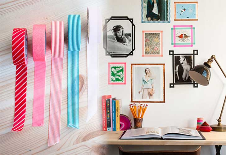 5-Washi-Tape-Snapshot-Frames-Wall-Art