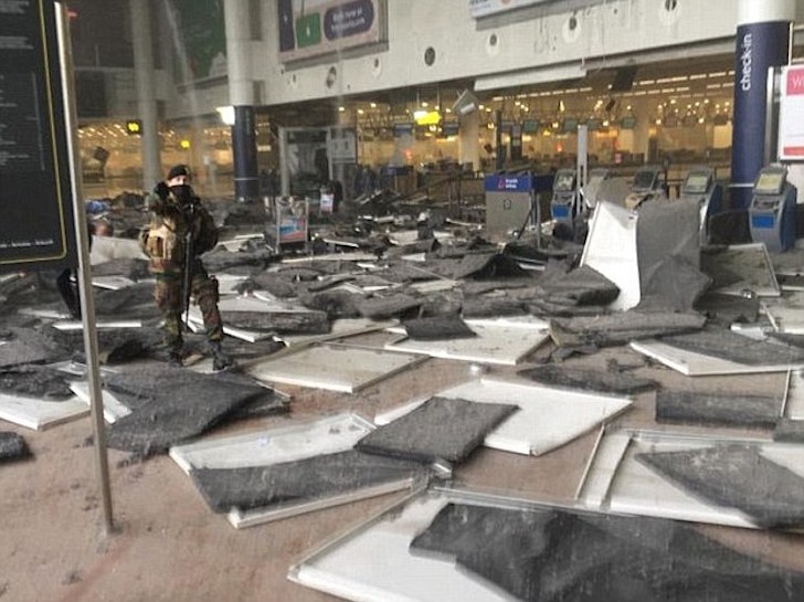 El desastre tras las explosiones en el aeropuerto de Bruselas / Fuente