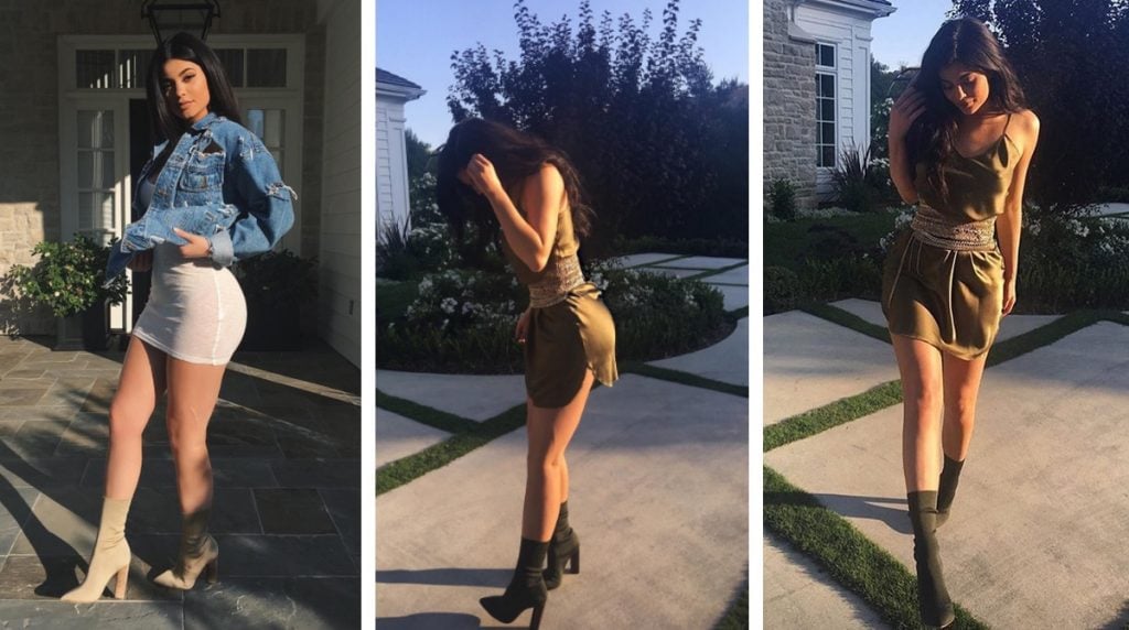 Ella consiguió con sólo 5 dólares hacer las botas-medias de Kylie Jenner  valoradas en US$ 895 | Upsocl