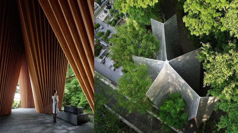 Esta capilla en medio del bosque es lo más adorable y moderno de Japón