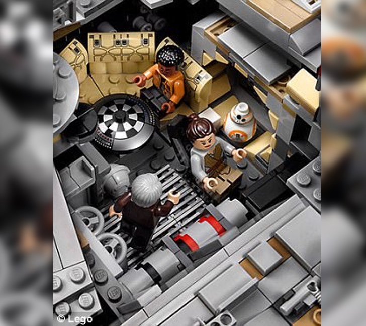 Lego anunció nuevo modelo del Halcón Milenario con 7.541