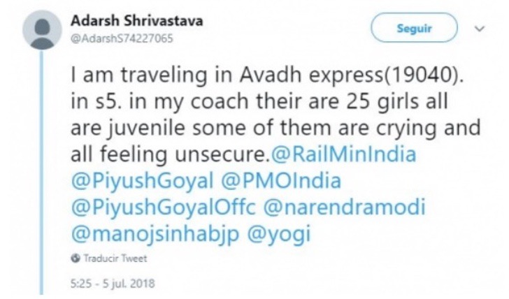 Vio a 25 niñas viajando en tren y escribió 2 tuits sobre ellas. En media hora se convirtió en héroe t1 - Vio a 25 niñas viajando en tren y escribió 2 tuits sobre ellas. En media hora se convirtió en héroe