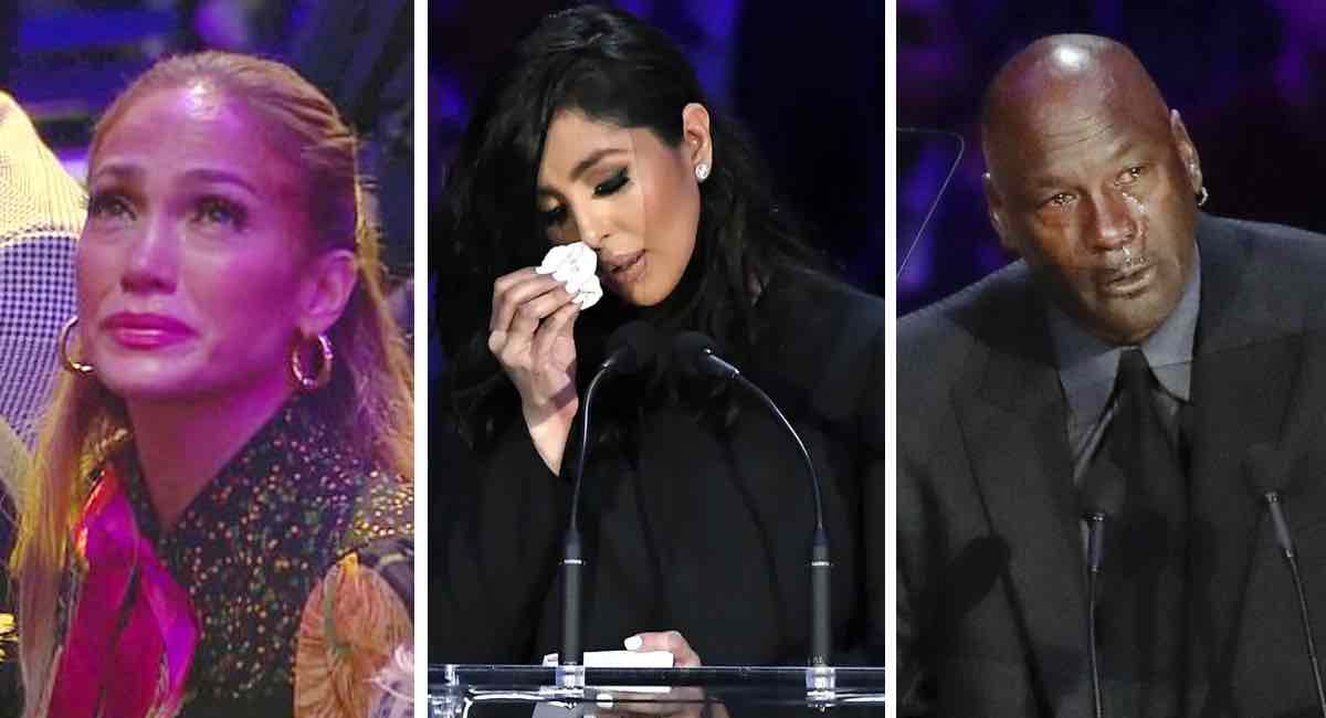 Familia de Kobe Bryant le dio el último adiós a él y a su hija Gigi. JLo no aguantó las lágrimas